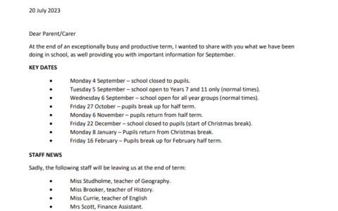 Summer Newsletter 2023